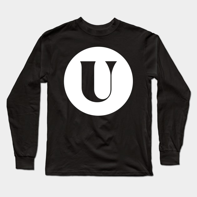 U (Letter Initial Monogram) Long Sleeve T-Shirt by n23tees